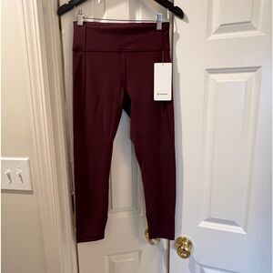 NWT Lululemon Athletica In Movement Tight 25" in garn | size 8
